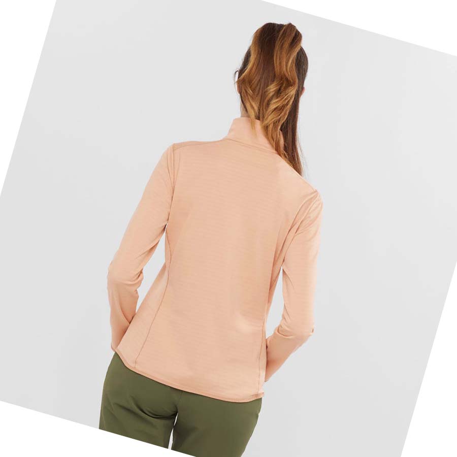 Sudadera Con Capucha Salomon ESSENTIAL LIGHTWARM Mujer Rosas | MX 2522BEX